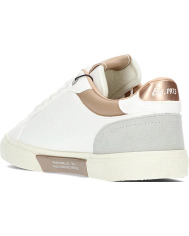 Woman Trainers PEPE JEANS PLS31588-142 KENTON COURT W GOLDEN OCHRE BROWN