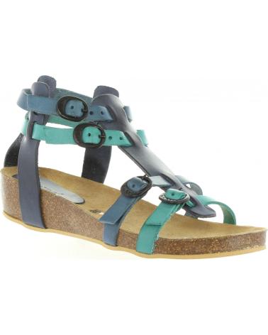 Sandalen für Damen und Mädchen KICKERS 420390-30 BOMDIA 53 BLEU TURQUOISE