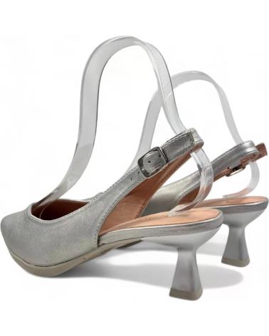 Sandálias de Mulher TIMBOS SANDALIA TACON DESTALONADO MUJER PLATA 130419 PLATEADO