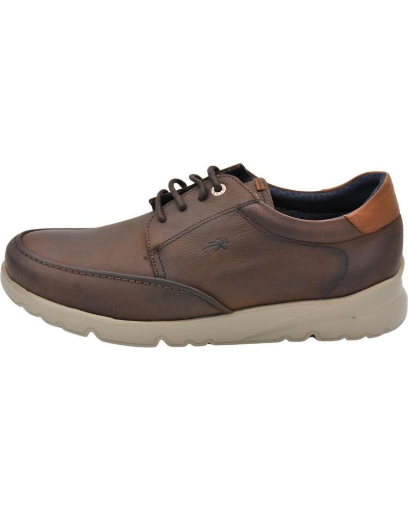 Zapatos de Hombre FLUCHOS - BLUCHERS HOMBRE PLANTILLA EXTRAIBLE CORDONES M CASTANO