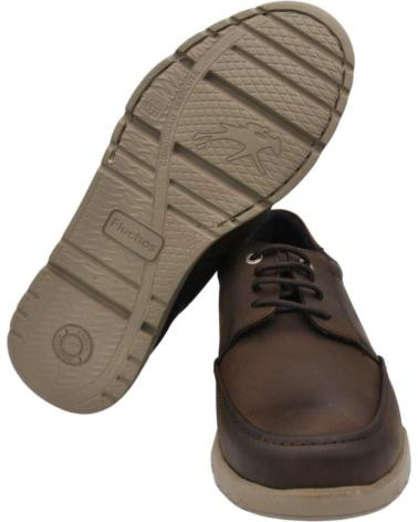 Zapatos de Hombre FLUCHOS - BLUCHERS HOMBRE PLANTILLA EXTRAIBLE CORDONES M CASTANO