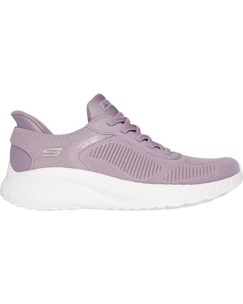 Scarpe sport per Donna SKECHERS ZAPATILLAS BOBS SPORT SQUAD CHAOS PARA MUJER EN COLOR MORADO MORADO