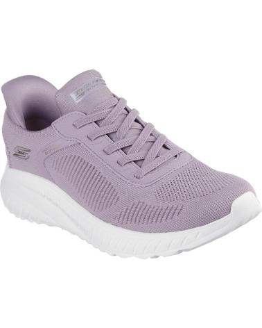 Scarpe sport per Donna SKECHERS ZAPATILLAS BOBS SPORT SQUAD CHAOS PARA MUJER EN COLOR MORADO MORADO