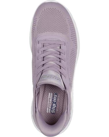 Scarpe sport per Donna SKECHERS ZAPATILLAS BOBS SPORT SQUAD CHAOS PARA MUJER EN COLOR MORADO MORADO