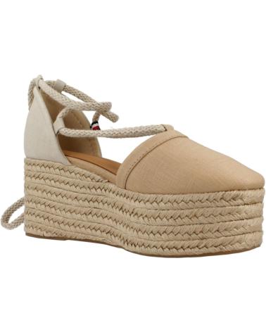 Sandales-De-Mujer-TOMMY-HILFIGER-ALPARGATA-CLOSED-MARRóN