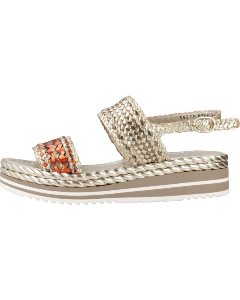 Woman Sandals PONS QUINTANA SANDALIAS MUJER MODELO MILAN COLOR ORO RETXA
