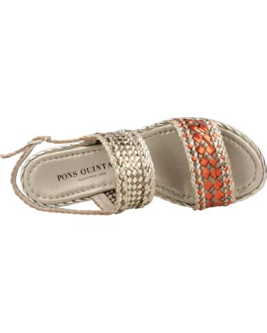 Woman Sandals PONS QUINTANA SANDALIAS MUJER MODELO MILAN COLOR ORO RETXA