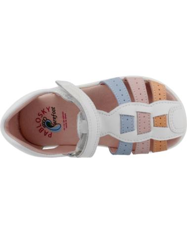 PABLOSKY SANDALIA TIRAS COLORES BLANCO