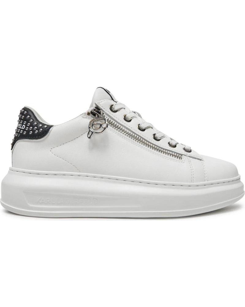 Esportes  de Mulher KARL LAGERFELD KAPRI STUD ZIP LO LACE KL62527 BLANCO