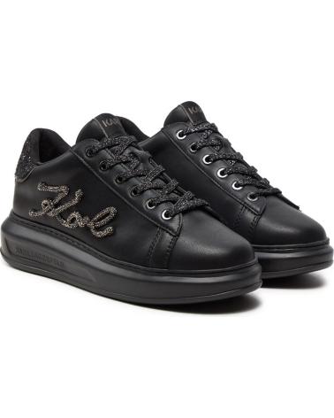 Deportivas de Mujer KARL LAGERFELD KAPRI SIGNIA RHINESTONE LO KL62510G NEGRO