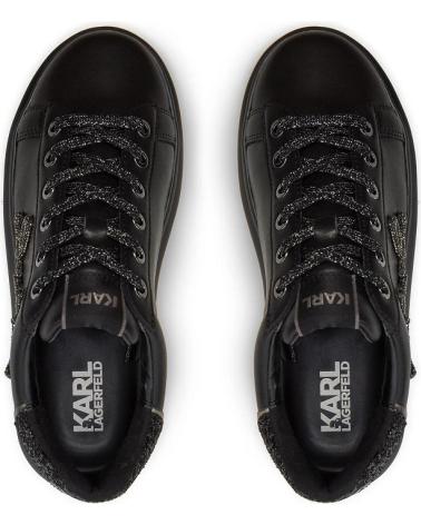 Deportivas de Mujer KARL LAGERFELD KAPRI SIGNIA RHINESTONE LO KL62510G NEGRO