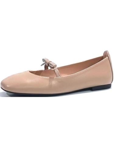 Zapatos de Mujer UNISA SABRINA PLANA DE PIEL CON SUELA DE GOMA ARENA