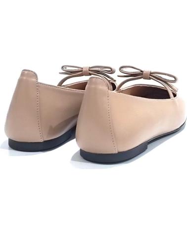 Zapatos de Mujer UNISA SABRINA PLANA DE PIEL CON SUELA DE GOMA ARENA