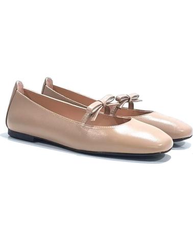 Zapatos de Mujer UNISA SABRINA PLANA DE PIEL CON SUELA DE GOMA ARENA