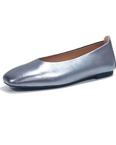 Zapatos de Mujer UNISA SABRINA PLANA DE PIEL CON SUELA DE GOMA ANTRACITA
