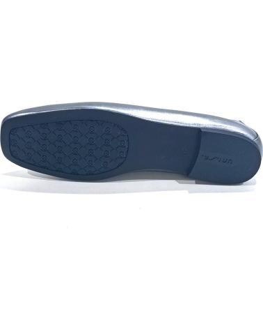 Zapatos de Mujer UNISA SABRINA PLANA DE PIEL CON SUELA DE GOMA ANTRACITA