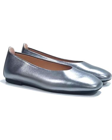 Zapatos de Mujer UNISA SABRINA PLANA DE PIEL CON SUELA DE GOMA ANTRACITA