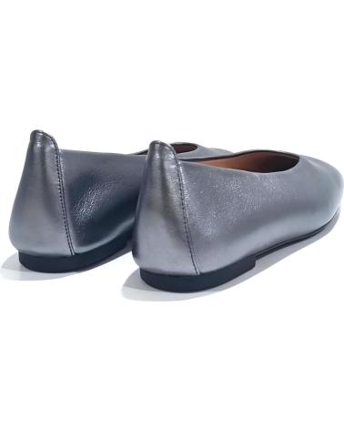 Zapatos de Mujer UNISA SABRINA PLANA DE PIEL CON SUELA DE GOMA ANTRACITA