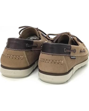 Zapatos de Hombre SNIPE NAUTICO DE CORDONERAS CAMEL 5084C SAFARI