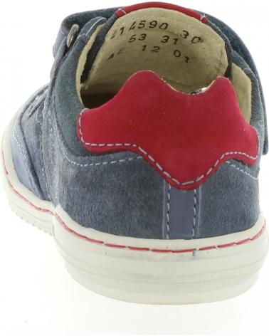 Sapatos de Menino KICKERS 414590-30 JYKROI 53 BLEU ROUGE