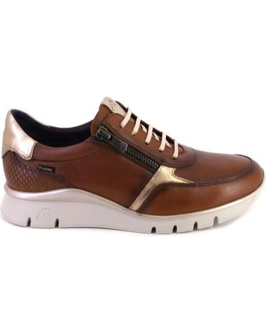 Esportes  de Mulher FLUCHOS F2070 ZAPATILLAS CASUAL DE MUJER PIEL NEGRO
