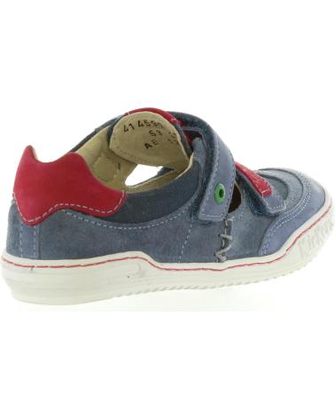 Sapatos de Menino KICKERS 414590-30 JYKROI 53 BLEU ROUGE