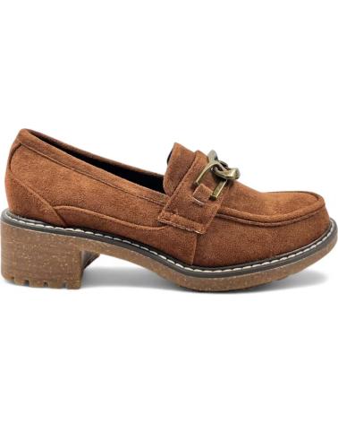 Mocassini per Donna TIMBOS MOCASIN TACON TRAVILLA MUJER CUERO 130495 MARRóN