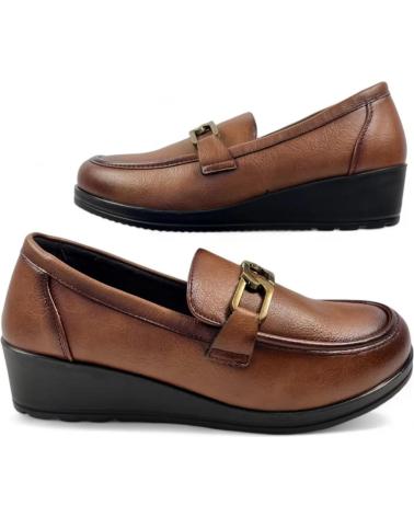 Mocassini per Donna TIMBOS MOCASIN CUNA TRAVILLA PALA MUJER CUERO 130449 MARRóN