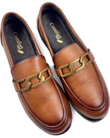 Mocassini per Donna TIMBOS MOCASIN CUNA TRAVILLA PALA MUJER CUERO 130449 MARRóN