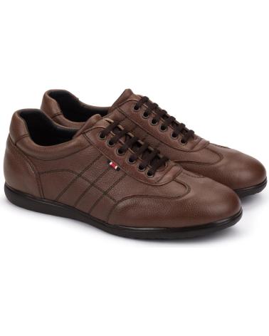 Sapatos-De-Hombre-KARTAMO-ZAPATOS-DE-CORDONES-PIEL-MARRON-HOMBRE-MARRóN