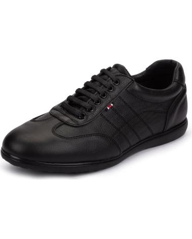 Sapatos-De-Hombre-KARTAMO-ZAPATOS-DE-CORDONES-PIEL-HOMBRE-NEGRO