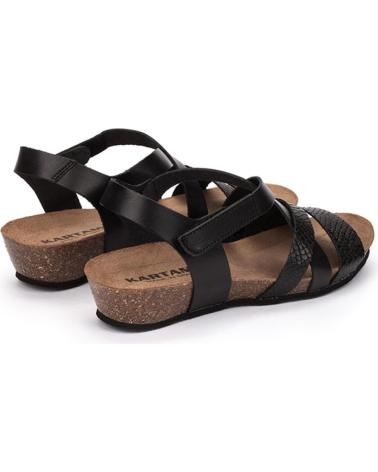 Sandalen für Damen KARTAMO SANDALIA DE CUNA NEGRA MUJER NEGRO