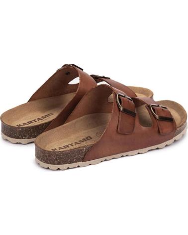 Sandalen für Damen KARTAMO SANDALIA PLANA MARRON MUJER MARRóN