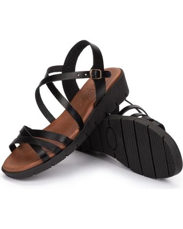 Sandalen für Damen KARTAMO SANDALIA DE CUNA NEGRA MUJER NEGRO