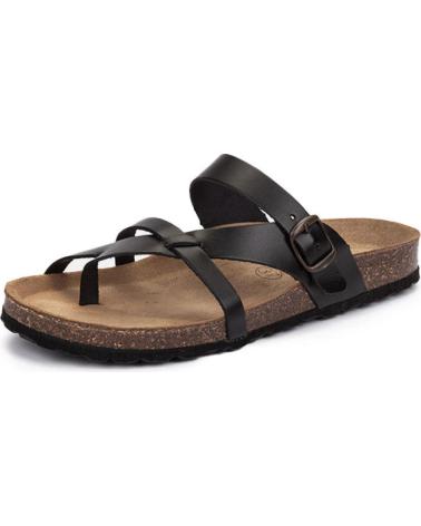 Sandalen für Damen KARTAMO SANDALIA PLANA NEGRA MUJER NEGRO