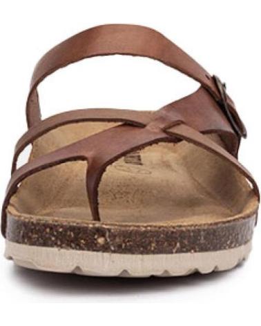 Woman Sandals KARTAMO SANDALIA PLANA MARRON MUJER MARRóN