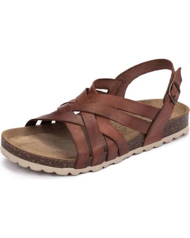 Woman Sandals KARTAMO SANDALIA PLANA MARRON MUJER MARRóN