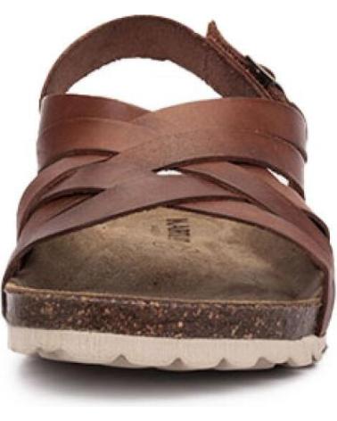 Woman Sandals KARTAMO SANDALIA PLANA MARRON MUJER MARRóN
