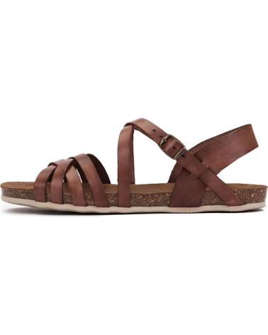 Woman Sandals KARTAMO SANDALIA PLANA MARRON MUJER MARRóN