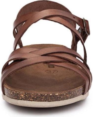 Woman Sandals KARTAMO SANDALIA PLANA MARRON MUJER MARRóN