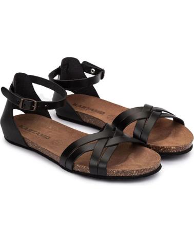Woman Sandals KARTAMO SANDALIA PLANA NEGRA MUJER NEGRO