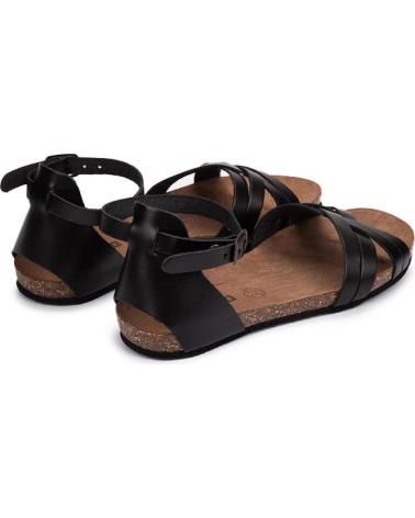 Woman Sandals KARTAMO SANDALIA PLANA NEGRA MUJER NEGRO