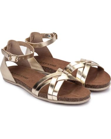 Woman Sandals KARTAMO SANDALIA PLANA PLATINO MUJER ORO