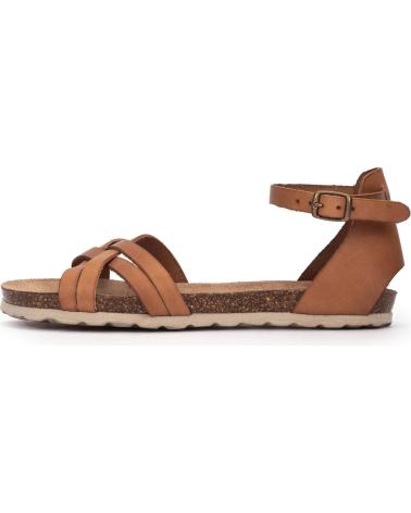 Woman Sandals KARTAMO SANDALIA PLANA MARRON MUJER MARRóN