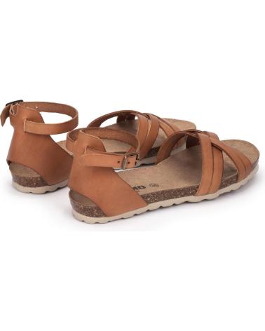 Woman Sandals KARTAMO SANDALIA PLANA MARRON MUJER MARRóN