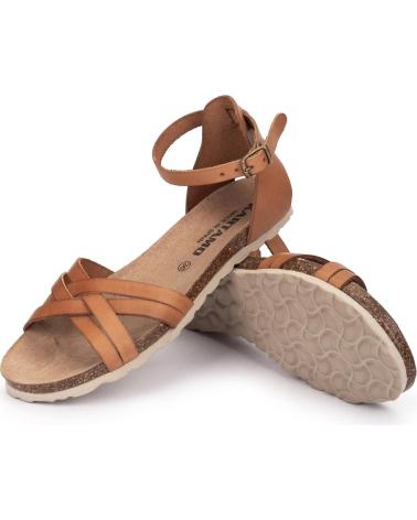 Woman Sandals KARTAMO SANDALIA PLANA MARRON MUJER MARRóN