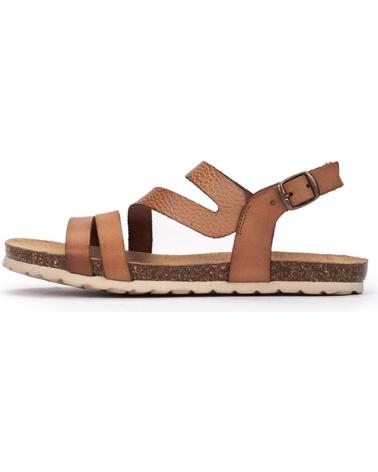 Woman Sandals KARTAMO SANDALIA PLANA MARRON MUJER MARRóN