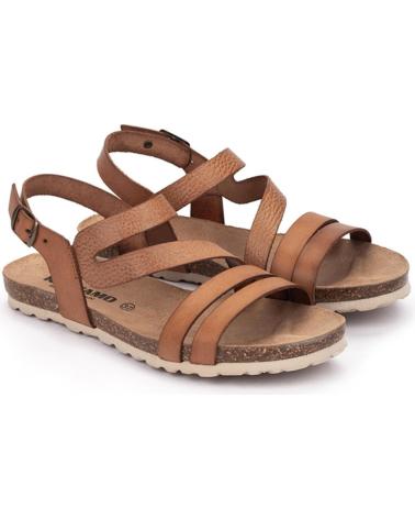 Woman Sandals KARTAMO SANDALIA PLANA MARRON MUJER MARRóN