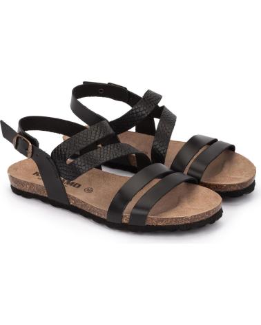 Woman Sandals KARTAMO SANDALIA PLANA NEGRA MUJER NEGRO