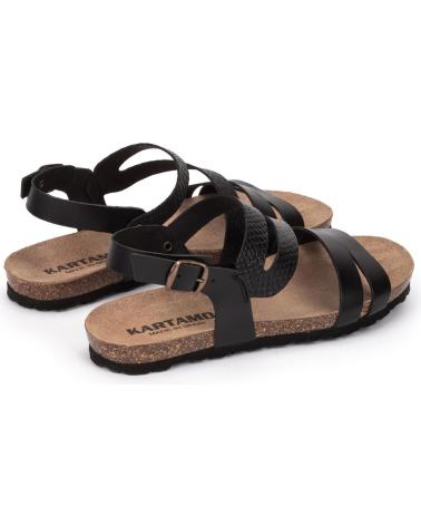 Woman Sandals KARTAMO SANDALIA PLANA NEGRA MUJER NEGRO